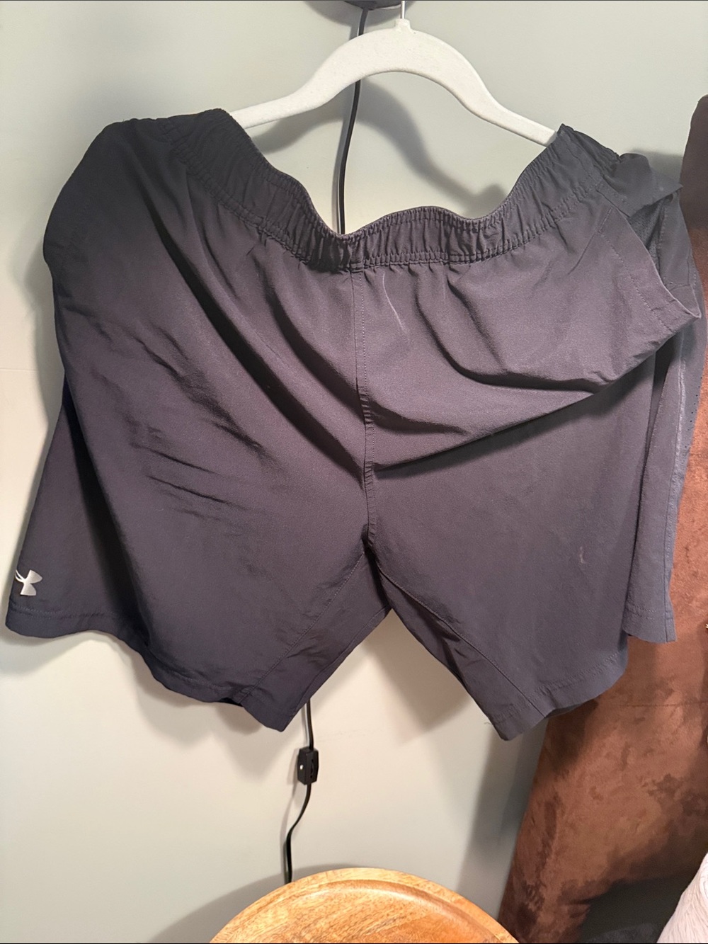 Under Armour Black Men’s Athletic Shorts with Logo